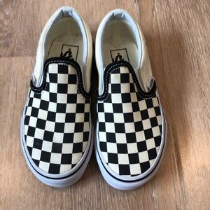 Vans slip on checkerboard shoes